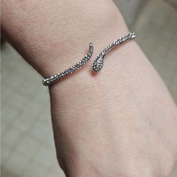 Neiman Marcus Silver Snake Bracelet - Picture 1 of 5